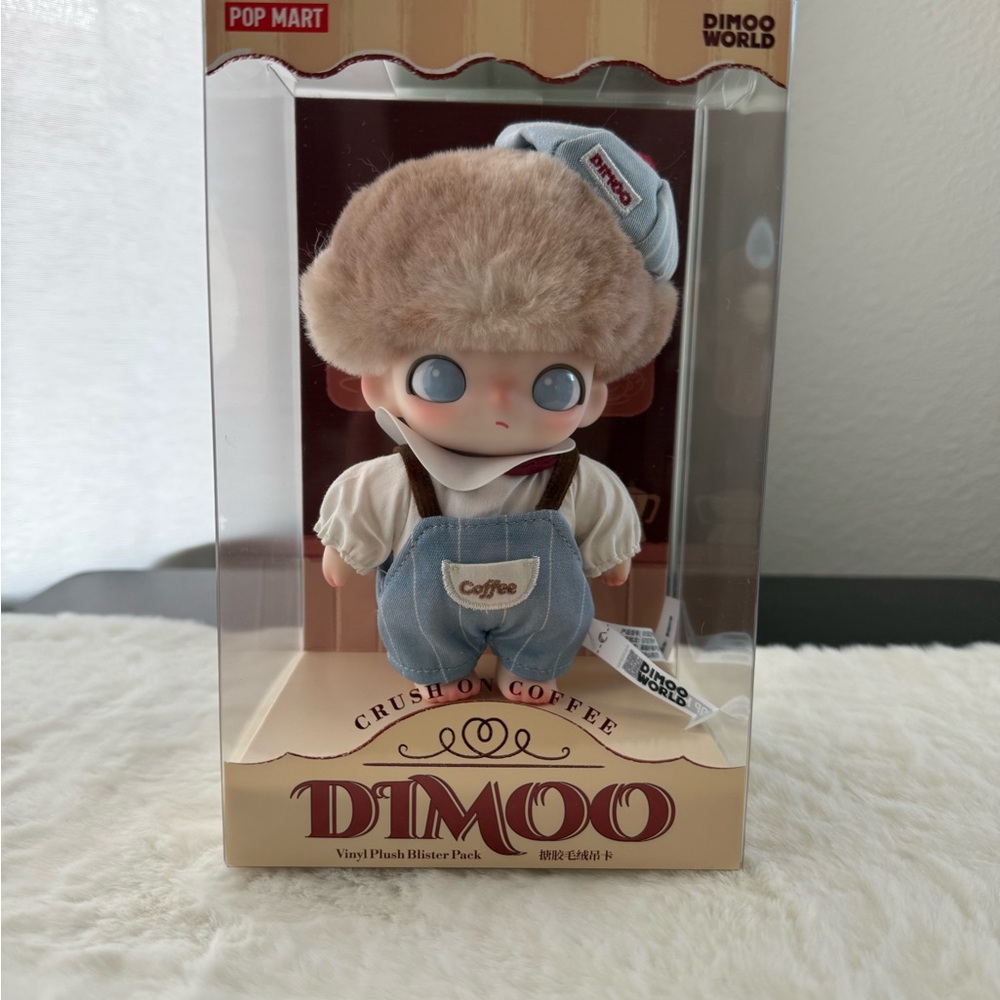 POP MART Dimoo Crush on Coffee Vinyl Plush Blister Pack